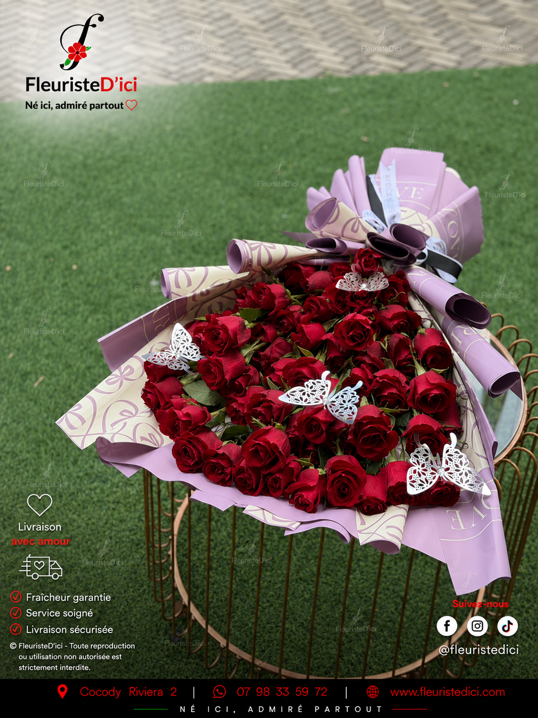 Bouquet Majorelle – Couleurs Vibrantes